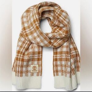 NWT Timberland Brown Cream Scarf